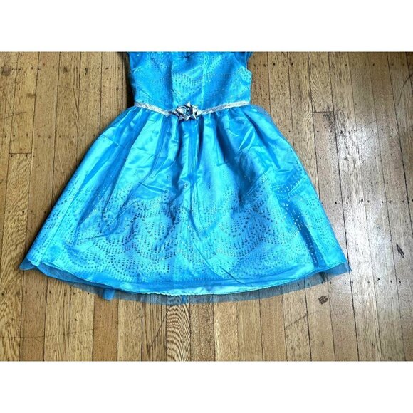 Jona Michelle Teal Blue Green Layered Dress with Rhinestones 6 - Picture 7 of 16